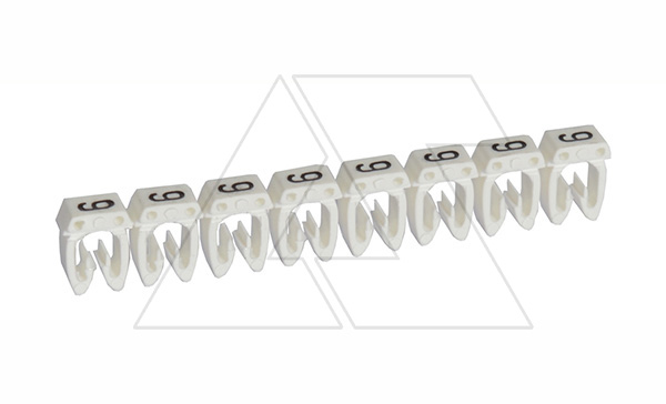 Маркер CAB3 d=1.5-2.5mm - «9» (белый) упак.1200 шт