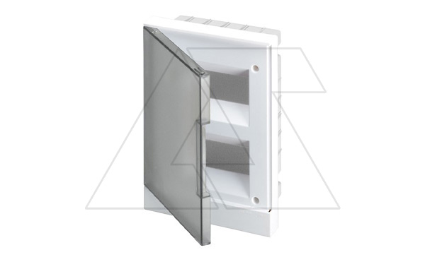 Щиток встраив. ABB Basic E BEF402224, 2x12M, прозр. серая дверь, 63A, IP40, 300x335x102mm, 2хPEN-шина (стикерованный)