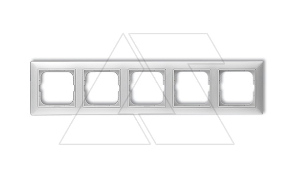 Basic 55 - Рамка на 5 постов (белый)
