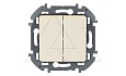Inspiria - Выключатель двухклавишный (сл.кость) от интернет-магазина amperkin.by