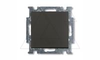 Basic 55 - Выключатель одноклавишный (шато-черный)