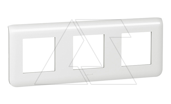 Mosaic - Рамка 3X2M гориз., белый (суппорт 80253 или 3х80251)