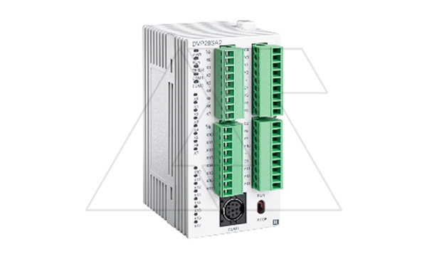 Программируемый логический контроллер DVP28SA211R, 16DI, 12RO, 24VDC, 16K шагов, RS232, RS485 Программируемый логический контроллер DVP28SA211R, 16DI, 12RO, 24VDC, 16K шагов, RS232, RS485