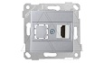 Rita - Розетка 1xHDMI, нерж. сталь от интернет-магазина amperkin.by
