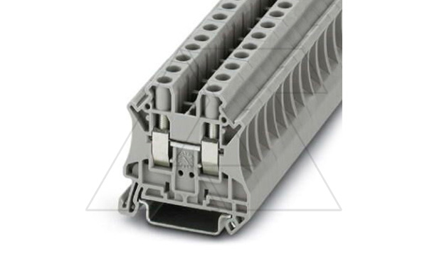 Клемма проходная UT 6 /8,2mm, винтовая, 2 присоед., 6(max 10)mm2, 41A, 1000V, серая