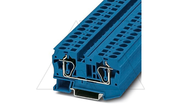 Клемма проходная ST 6 BU /8,2mm, пружинная, 2 присоед., 6(max 10)mm2, 41A, 1000V, синяя