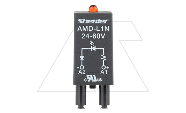 Модуль AMD-L1N, красный LED, 24_60VAC/DC, черный, для SRU, SKF14, SKC, SKB, STB, SRC*-E, SRB, GZT, GZM, GZS, GZMB, ES32