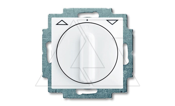 Basic 55 - Выключатель поворотный для управления рольставнями без фиксации (белый)