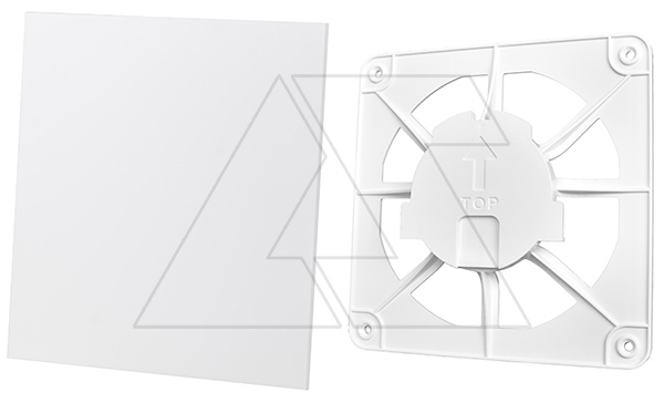Решетка вентиляционная с панелью декоративной универсальной dRim, пластик, белый глянец