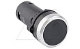 Кнопка плоская моноблочная, без фиксации, черная, 1NO+1NC, IP64 от интернет-магазина amperkin.by