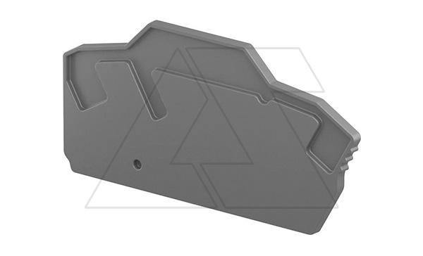 Концевой сегмент EK2.5-3P для клемм ZK2.5-3P..ZK4-3P, темно-серый