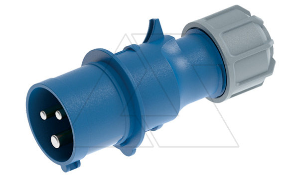 Разъем пром. силовой CEE кабельный, штекер, 32A, 2P+E 6h, 200_250VAC 50/60Hz, IP44, серия Hexie