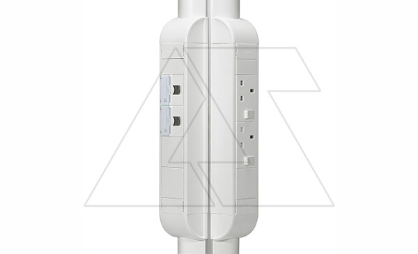 Блок неукомплектованный до 8 модулей (белый) для колонн и мини-колонн