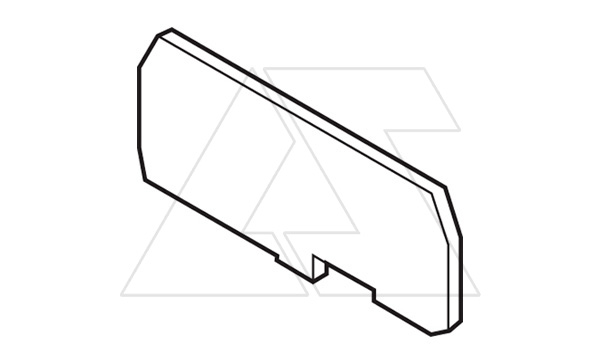 Концевой сегмент FEMSTA для клемм M6/8.STA, серый