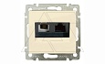 Valena - Розетка двойная RJ 45 кат. 5е UTP + RJ 11, сл.кость от интернет-магазина amperkin.by