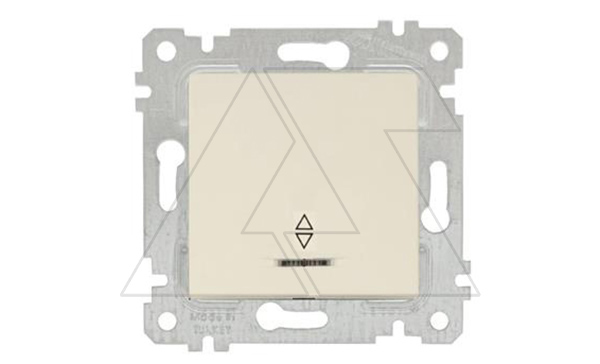 Rita - Переключатель на два направления с подсветкой, пруж. зажимы, сл.кость