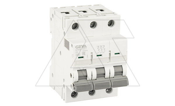 Авт. выключатель GYM9-3P-2D, 3P, 2A, хар-ка D, 6kA, 3M