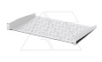 Полка для 19” щита, стационарная, 2U, Г=500мм, нагрузка 30кг, RAL7035 от интернет-магазина amperkin.by
