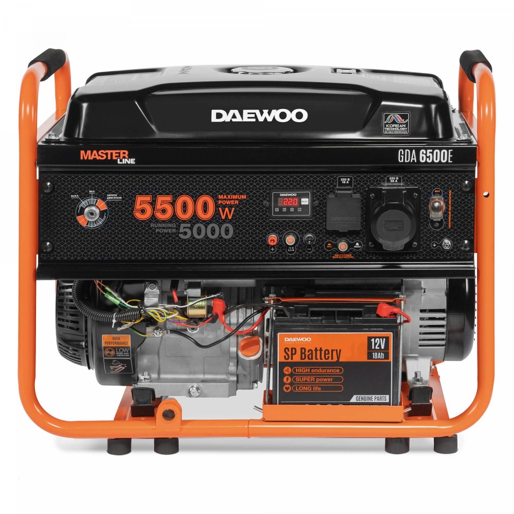 Генератор бензиновый DAEWOO GDA 6500E от интернет-магазина amperkin.by