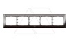 Galea Life - Рамка Metallic на 5 постов горизонтальная, Black Nickel от интернет-магазина amperkin.by