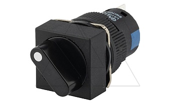 Переключатель LA115-C-11XF, 0-I, фиксация, черный, квадратный, 1CO, 16mm, IP40