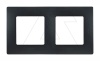 Etika - Рамка 2 поста (антрацит)