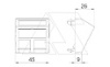 Корпус DTS-2RM RW1 для 2хRJ45 тип RM, пустой, 2M, наклонный вывод, белый, поликарбонат от интернет-магазина amperkin.by