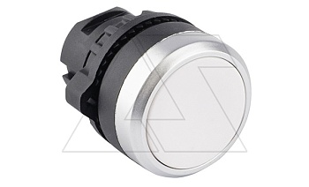 Головка кнопки плоской, белая, без фикс., IP65