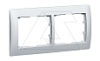 Galea Life - Рамка на 2 поста горизонтальная, Aluminium от интернет-магазина amperkin.by