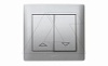 Galea Life - Клавиша для управления рольставнями, Aluminium от интернет-магазина amperkin.by