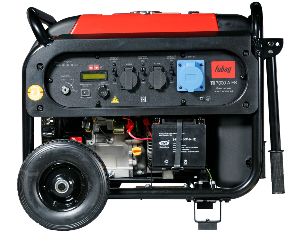 Генератор цифровой FUBAG TI 7000 A ES с электростартером и коннектором автоматики от интернет-магазина amperkin.by