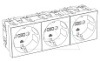 Розетка STD-D0 SRO3, 3x2P+E нем.ст., 16А, 250V ~, 0°, пруж. зажимы, защ. шторки, красный, поликарбонат от интернет-магазина amperkin.by
