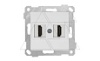 Rita - Розетка 2xHDMI, белый от интернет-магазина amperkin.by
