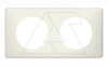 Celiane - Рамка 2 поста белый перкаль от интернет-магазина amperkin.by
