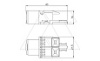 Разъем ASM-C5, RJ45, UTP кат 5E, для корпусов DTG-2RM, DTS-2RM от интернет-магазина amperkin.by