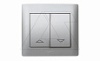 Galea Life - Клавиша для управления рольставнями, Aluminium от интернет-магазина amperkin.by