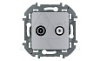Inspiria - Розетка TV-SAT (алюминий) от интернет-магазина amperkin.by