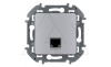 Inspiria - Розетка 1хRJ-45 UTP CAT6 (алюминий)