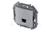 Inspiria - Розетка 1хRJ-45 UTP CAT6 (алюминий) от интернет-магазина amperkin.by