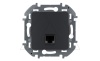Inspiria - Розетка 1хRJ-45 UTP CAT6 (антрацит)