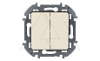 Inspiria - Выключатель двухклавишный (сл.кость) от интернет-магазина amperkin.by
