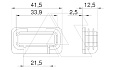 Заглушка MS4121 EK торцевая, для профильных реек типа MS4121, оранжевый, полиэтилен от интернет-магазина amperkin.by