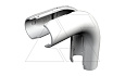 Угол 3953 B M32 LGR трубы Quick-Pipe 90° разъемный, IP44, наружн. Ø38,7мм, серый, ПВХ от интернет-магазина amperkin.by