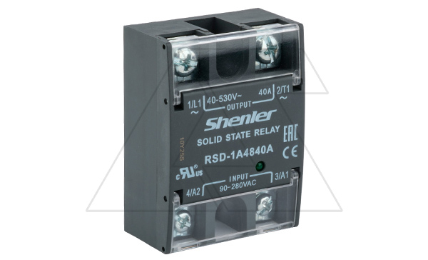 Реле твердотельное RSD-1A4840A, однофазное, 1NO, 40А(40_530VAC), 90_280VAC, W=45mm