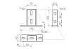 Траверса KU 3 FT для П-образных стоек US 3, с крепежом, гор. оцинк. от интернет-магазина amperkin.by