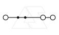Клемма проходная ST 2,5-TWIN /5,2mm, пружинная, 3 присоед., 2,5(max 4)mm2, 24A, 800V, серая от интернет-магазина amperkin.by