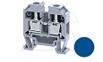 Мини-клемма проходная CMT4BU /6x27mm, DIN15, винтовая, 2 присоед., 4(max 6)mm2, 32A, 500V, синяя от интернет-магазина amperkin.by