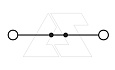 Клемма проходная ST 4 BU /6,2mm, пружинная, 2 присоед., 4(max 6)mm2, 32A, 800V, синяя от интернет-магазина amperkin.by