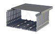 Перфокороб KKD 1206, органайзер для шкафов, 120x60х2000мм (ШxВхД), RAL 7030, серый от интернет-магазина amperkin.by
