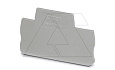 Крышка концевая D-STTB 2,5 /2,2mm, для пружинных клемм STTB 1,5..2,5, серая от интернет-магазина amperkin.by